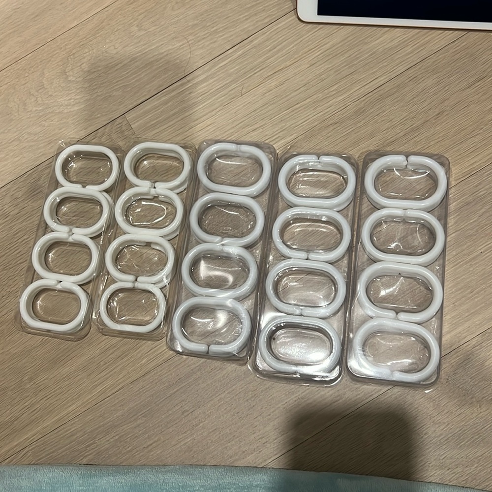 Shower rings! Brand new